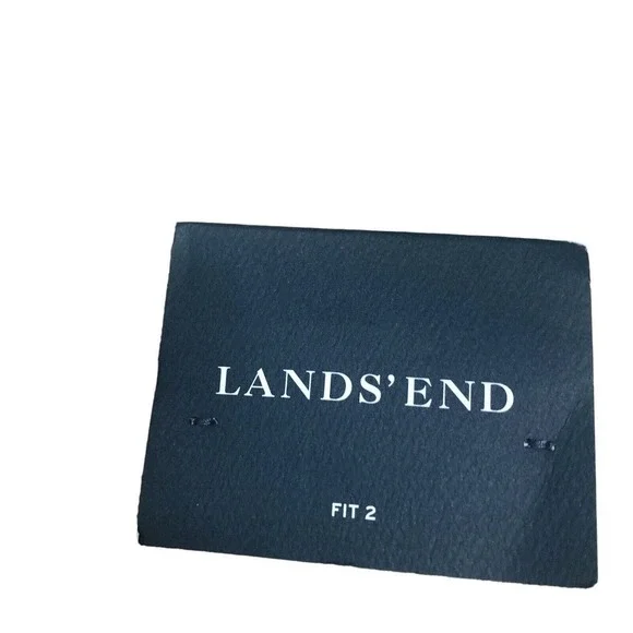 Lands End Pants Womens 12P Khaki‎ Straight Crop Chino Flat Front Minimalist New - Picture 5 of 11